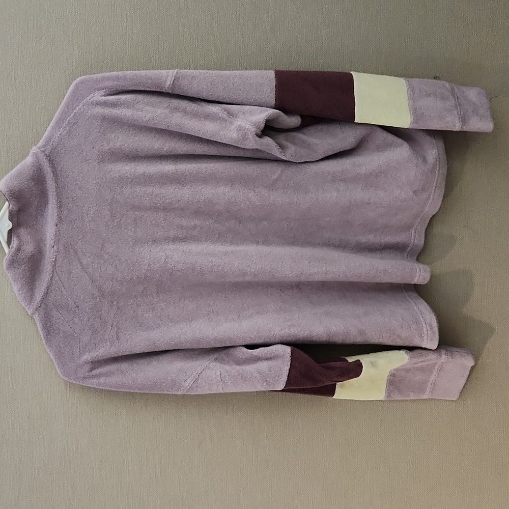 Faherty Cabana Towel Terry Quarter Zip Size Medium - Picture 4 of 12